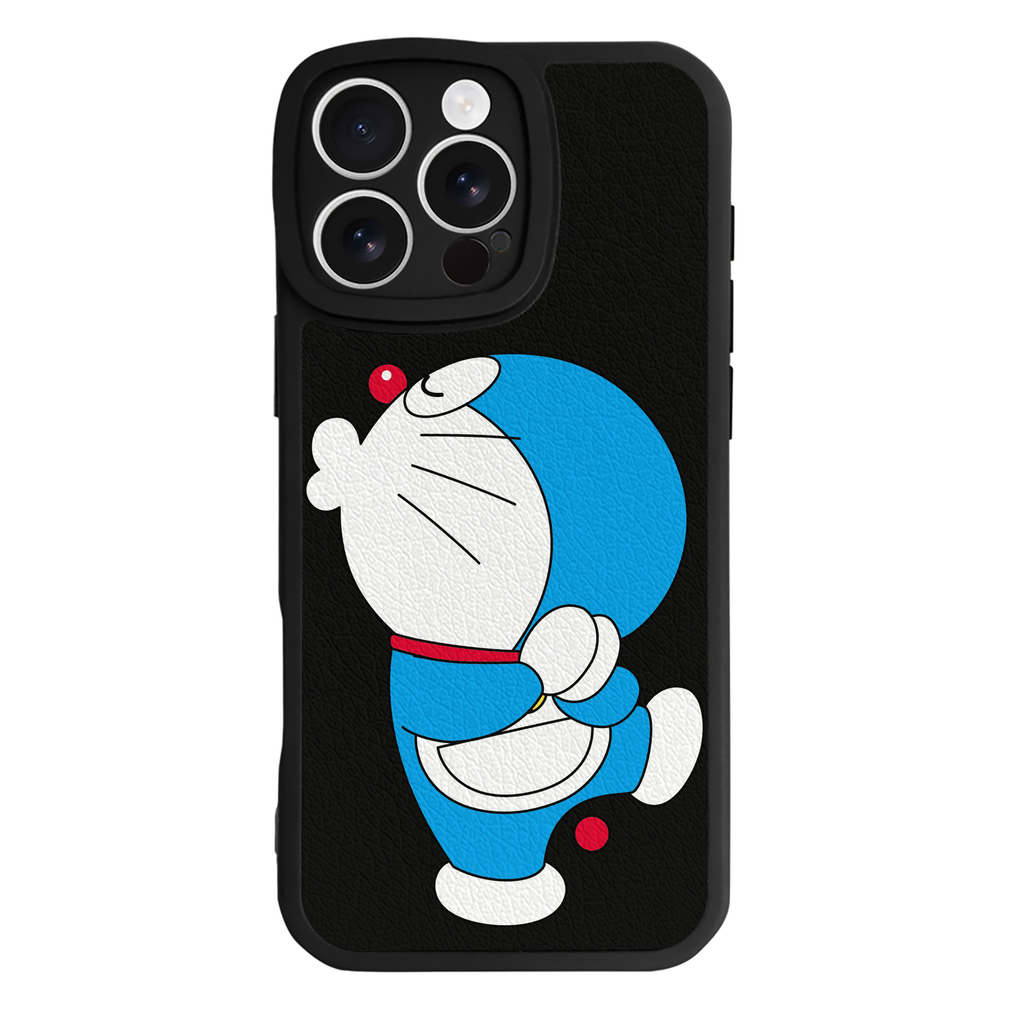 （画像用） ドラえもん Doraemon 【iPhone 16シリーズ対応】シリコンスマホケース（レザー調） 材質：シリコン